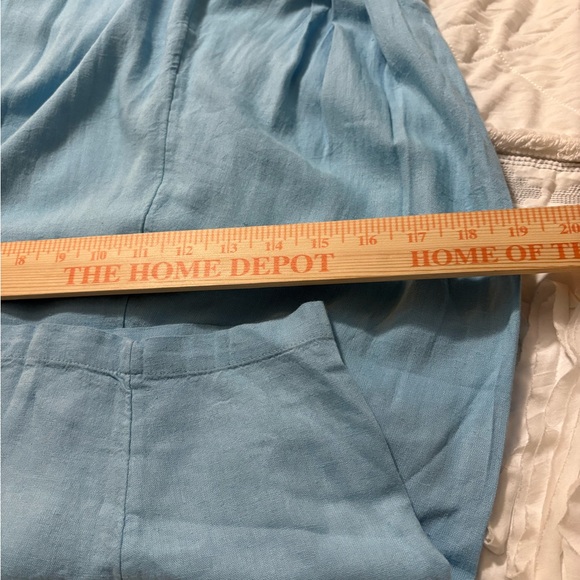 Free People Quinn Lightweight Harem Type Pants in Sky Blue. Viscose/Linen Blend. - Picture 14 of 16